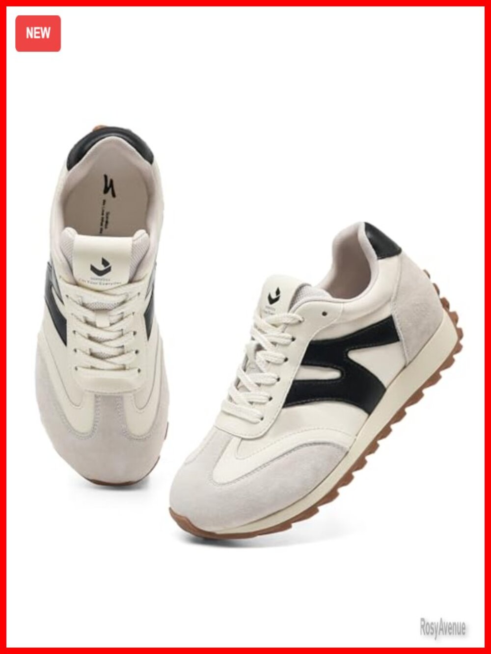 Wide Toe Box Walking Sneakers for Women Breathable Non-Slip Athletic Shoes